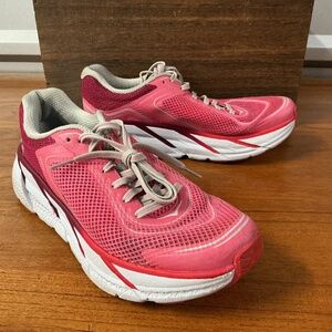 Hoka One One Women Napali Pink Mesh Running Shoe 1091611 HPCJ Size 7.5